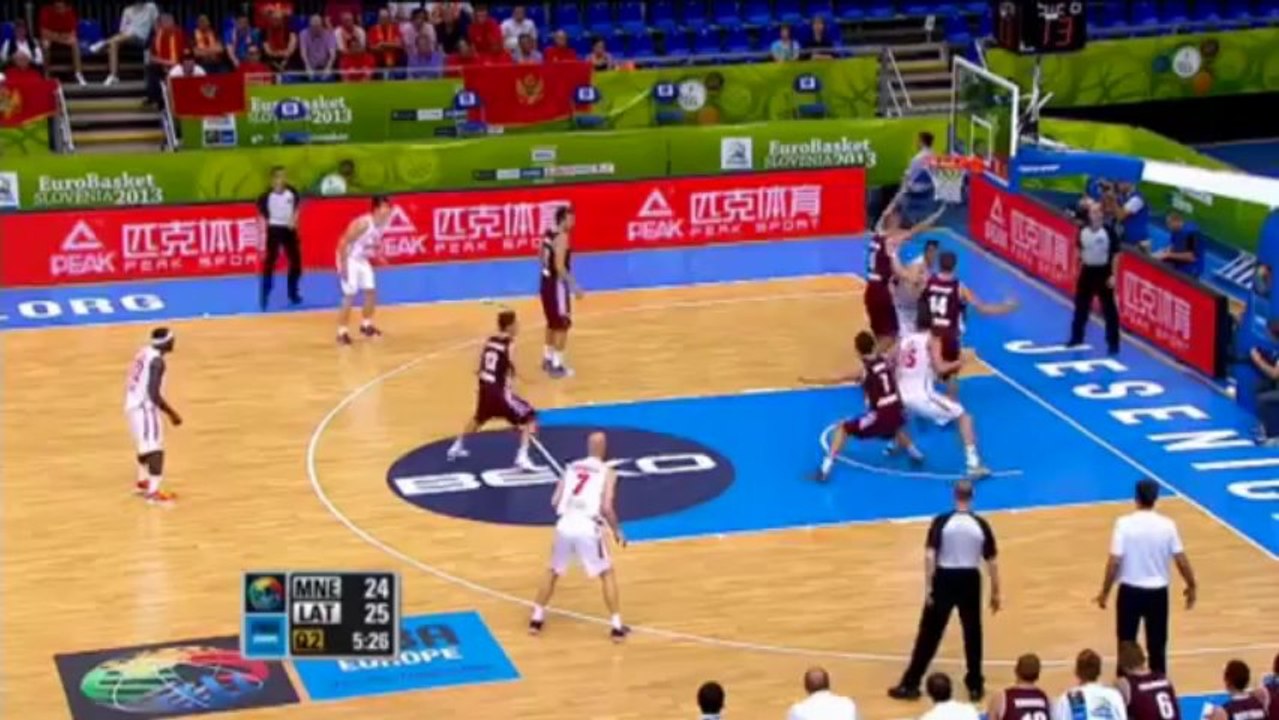 Highlights Montenegro-Latvia EuroBasket 2013