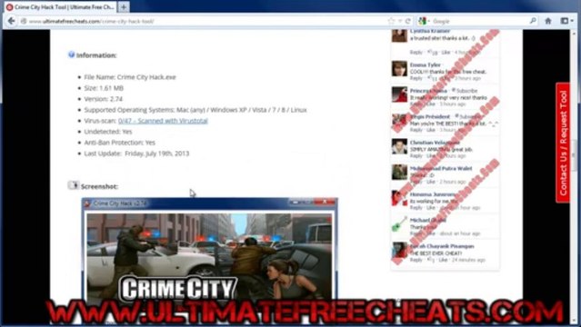 Crime City Golds Hack Free - Crime City Cheats