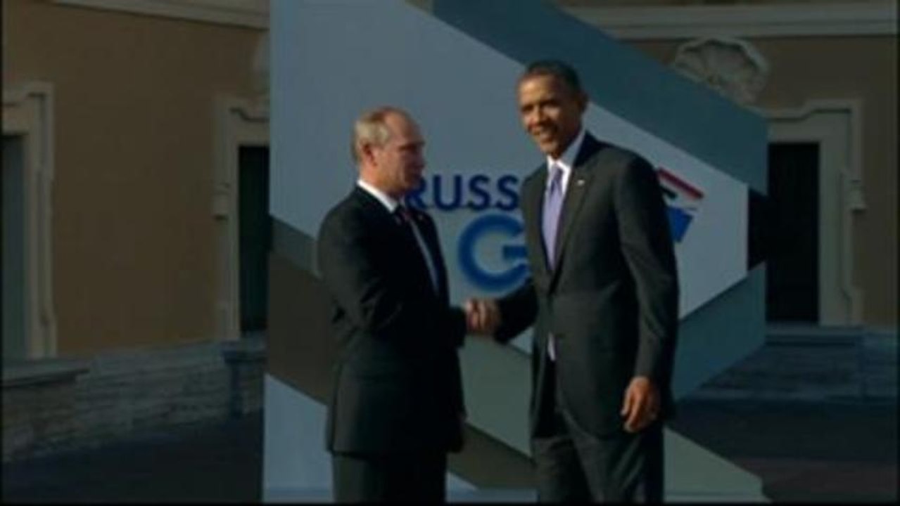 Poignée de main au sommet entre Obama et Poutine