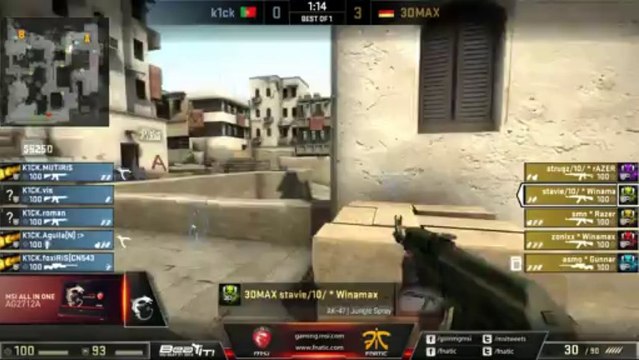 3DMAX vs k1ck eSport - MSI Beat It!