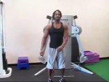 Julian Brown Pro Natural Bodybuilder demonstrates Reverse Cable Flyes
