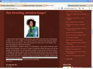 Skin bleaching attention danger!
