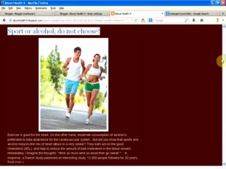 Sport or alcohol, do not choose!