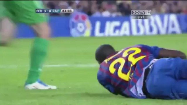 FC Barcelona - Racing Santander 3:0 (15.10.2011) Primera Division - 8. kolejka