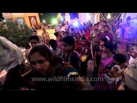 Birla mandir packed during Janmashtami in Delhi