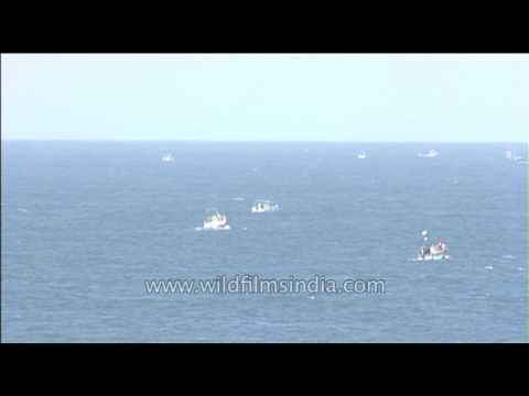 Sailing sea boats and yacht on the sea