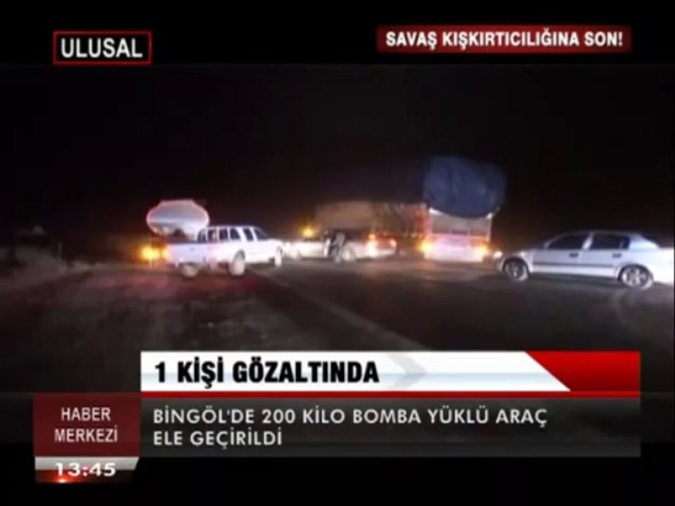 200 KİLO BOMBA YÜKLÜ ARAÇ