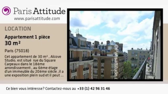 Appartement Alcove Studio à louer - Montmartre, Paris - Ref. 7596