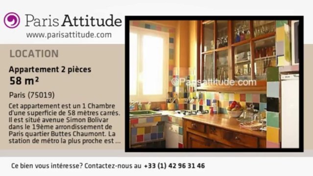 Appartement 1 Chambre à louer - Buttes Chaumont, Paris - Ref. 639