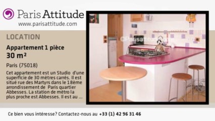 Appartement Studio à louer - Montmartre, Paris - Ref. 616