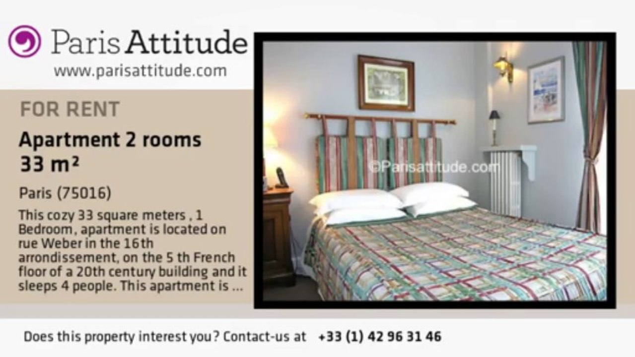 1 Bedroom Apartment for rent - Porte Maillot/Palais des Congrès, Paris - Ref. 7564