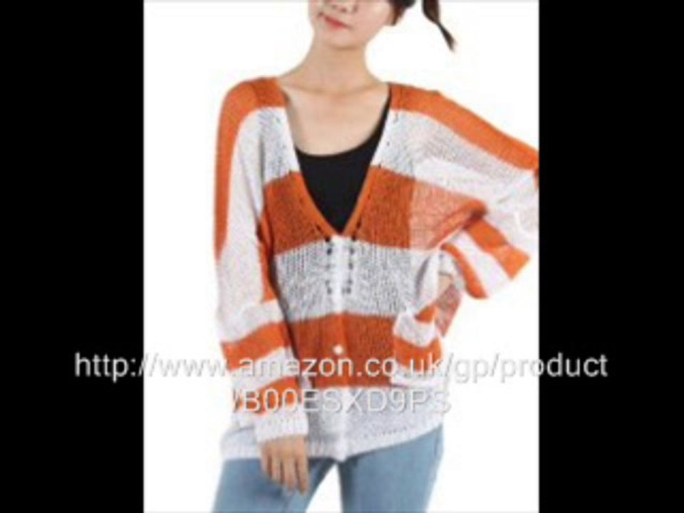 Roobin Avenue Womens Bold Striped Long Sleeve Sweater