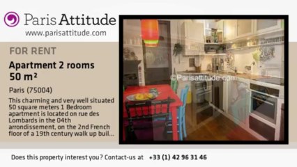 1 Bedroom Apartment for rent - Hôtel de Ville, Paris - Ref. 4442