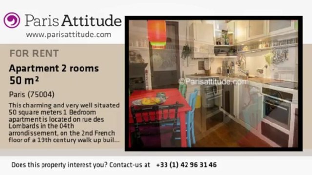 1 Bedroom Apartment for rent - Hôtel de Ville, Paris - Ref. 4442
