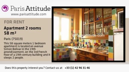 1 Bedroom Apartment for rent - Buttes Chaumont, Paris - Ref. 639