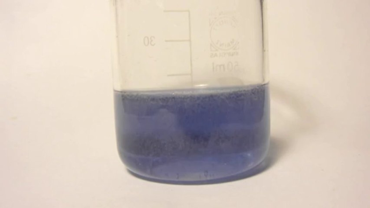 Zeitreaktion mithilfe der Maskierung von Kupfer-Ionen