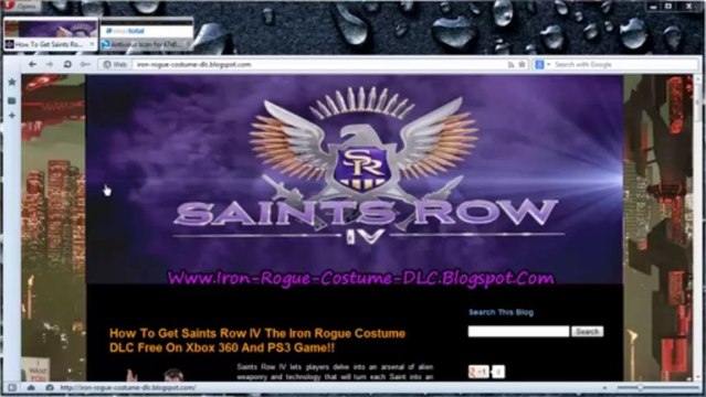 Saints Row IV The Iron Rogue Costume DLC Unlock Tutorial