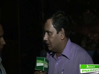 Mr. Tahir Pathan Producer of Stage Play " Aik Aur Maili Chader " talking about his play at Tamaseel Theatre Lahore.