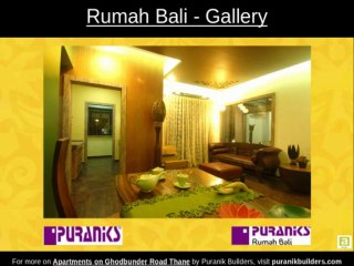 Apartments on Ghodbunder Road Thane by Puranik Builders