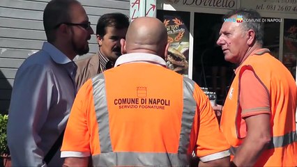 Napoli - Al via la pulizia straordinaria dei tombini (05.09.13)