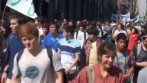 Fuertes disturbios en la última marcha por la educación en Chile