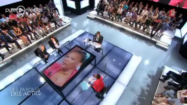 Christiane Taubira patronne de DPDA avec David Pujadas