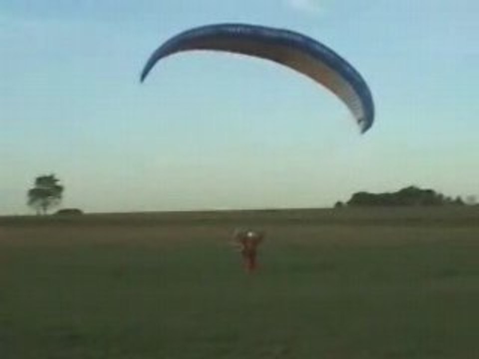 Grass foot en paramoteur