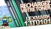 Comment bien recharger une cartouche  laser Lexmark 13T0101