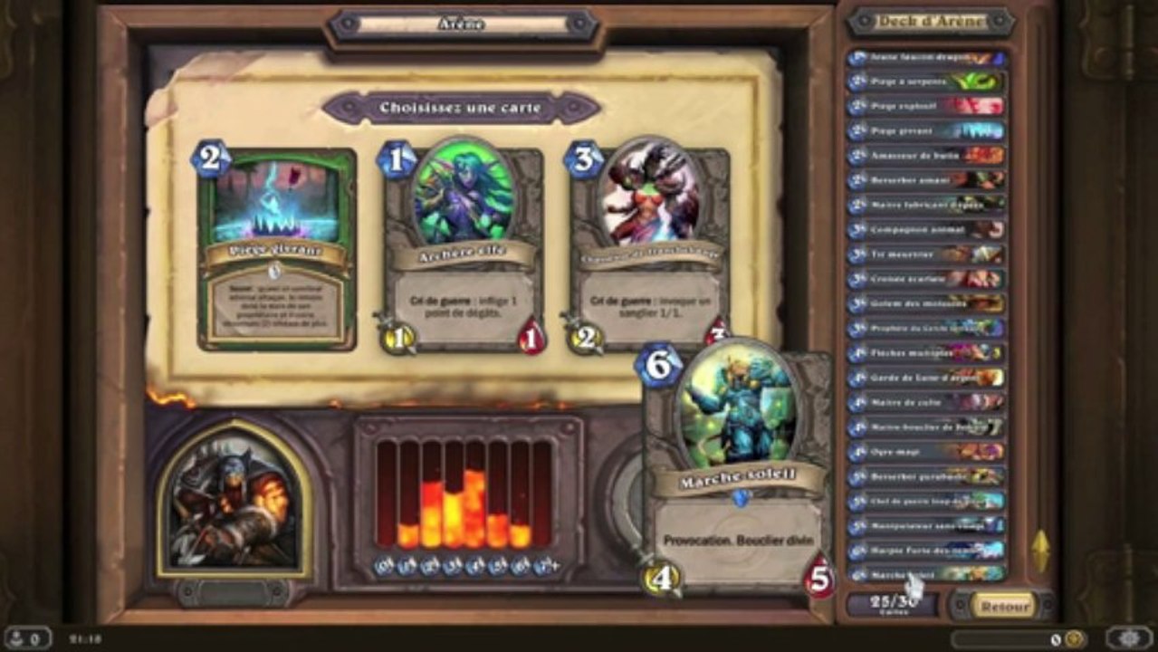Hearthstone  : Construction du deck Arène