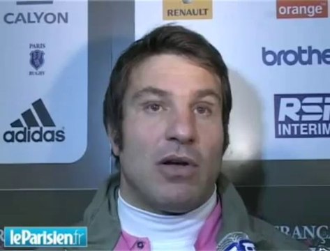 Réaction de Fabrice Landreau après Stade Français - Dax
