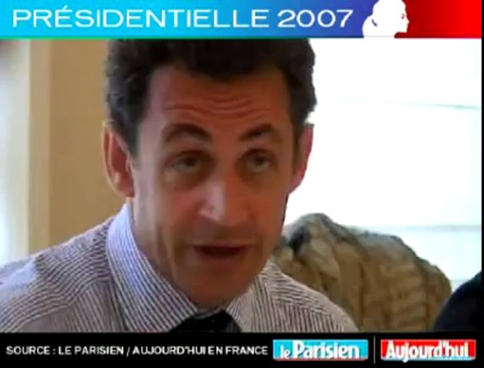 Présidentielle 2007 - Sarkozy face aux lecteurs du Parisien : Pensez-vous être contre Bayrou au deuxième tour ?