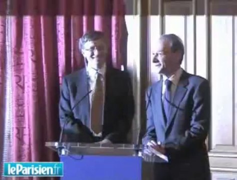 Bill Gates à l'hôtel de ville de Paris