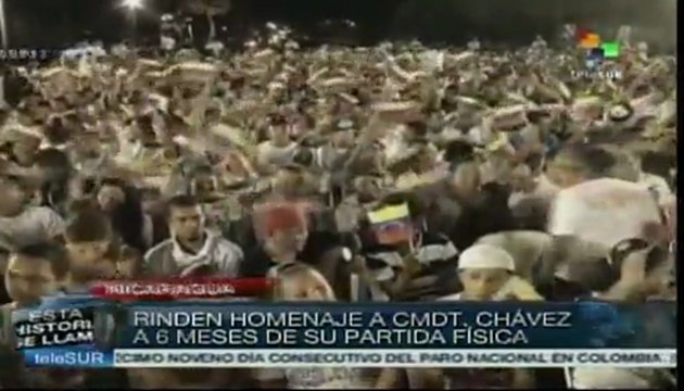 Nicaragua rinde homenaje a Hugo Chávez a seis meses de su partida