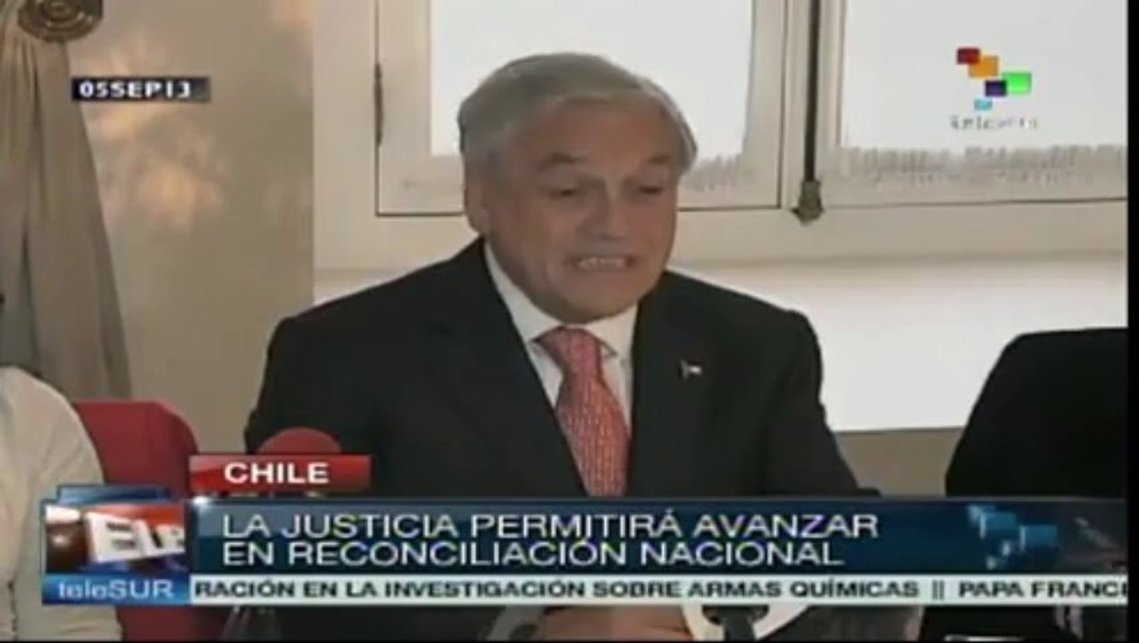 Piñera reconoce falta de justicia en casos de violaciones de DD.HH.