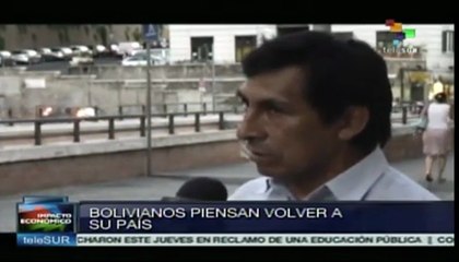 Download Video: Bolivianos en Italia comienzan a pensar en regresar a su país