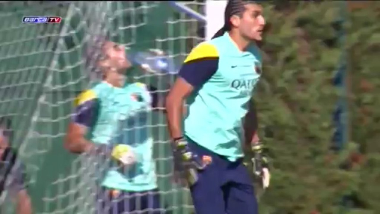 Minimum activity at Barça's training session on Friday