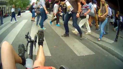 Traversée de Paris en Trike (vélo couché)