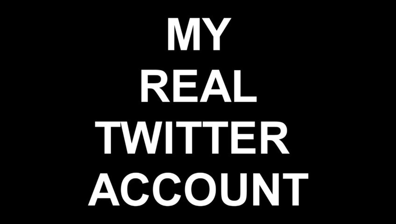 My REAL Twitter Account