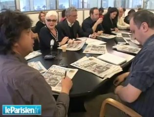 Line Renaud, invitée de la conférence de rédaction du Parisien