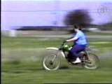 Fat Girl Crashes On Dirt Bike