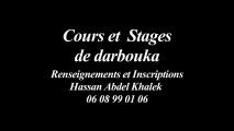 Rentrée septembre 2015/2016 cours débutant de darbouka à Paris 15ème