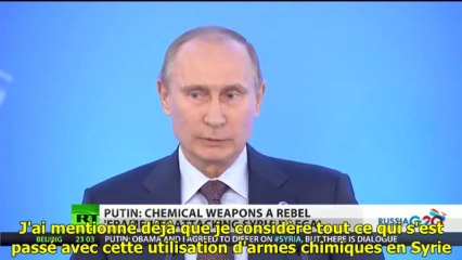 RT. Poutine au G20 :l'attaque chimique est une provocation des 'rebelles' en Syrie  S/T