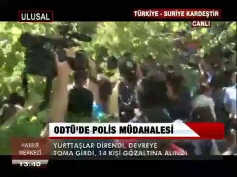 ODTÜ'DE POLİS MÜDAHALESİ