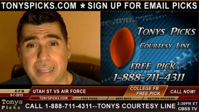 Utah St Aggies versus Air Force Falcons Pick Prediction NCAA College Football Odds Preview 9-7-2013