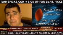 Tennessee Volunteers vs. Western Kentucky Hilltoppers Pick Prediction NCAA College Football Odds Preview 9-7-2013