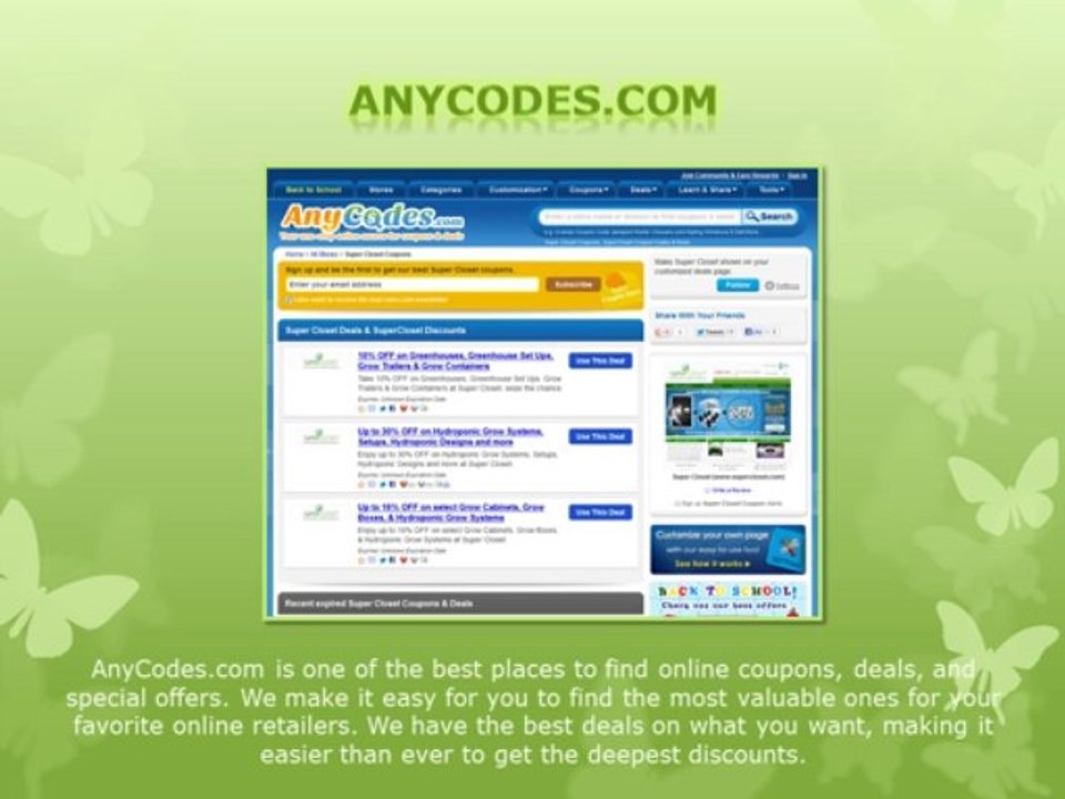 Where to find SuperCloset discount code?