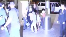 Angelina Jolie and her six children at LAX