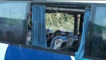 Otobüs şarampole devrildi 46 yaralı