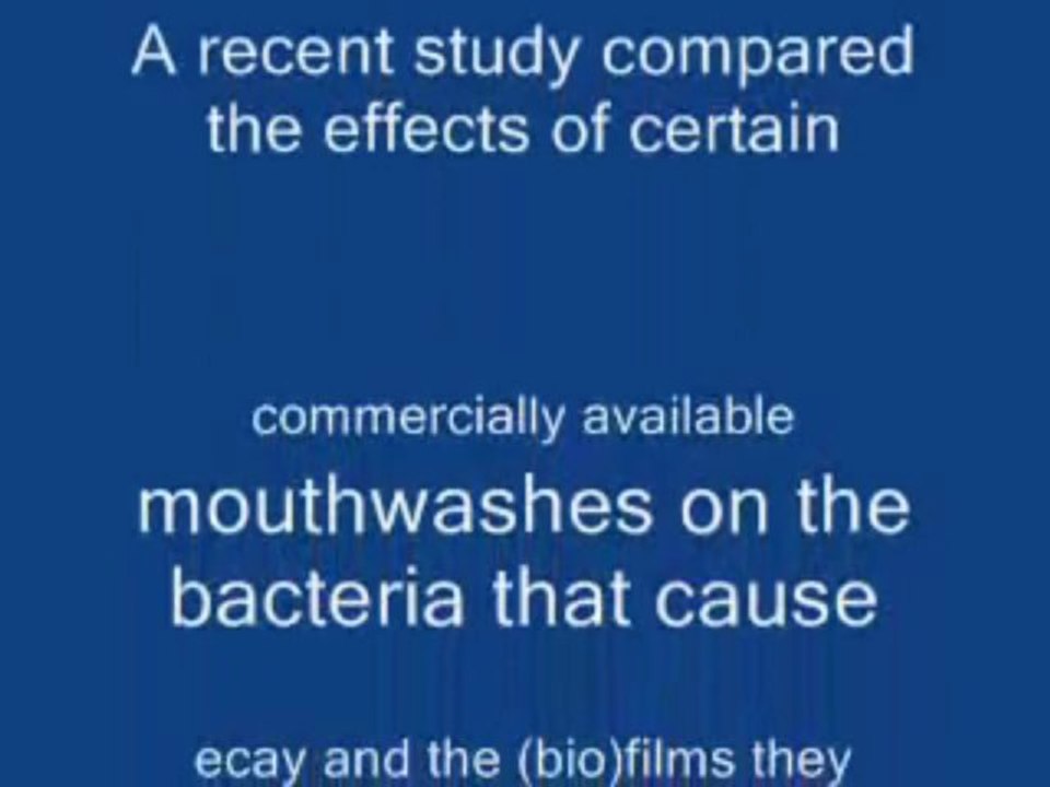 Robert Tupac DDS Do Mouthwashes Work