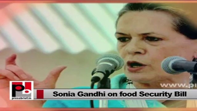 Food Security Bill a special gift for the poor from Sonia Gandhi